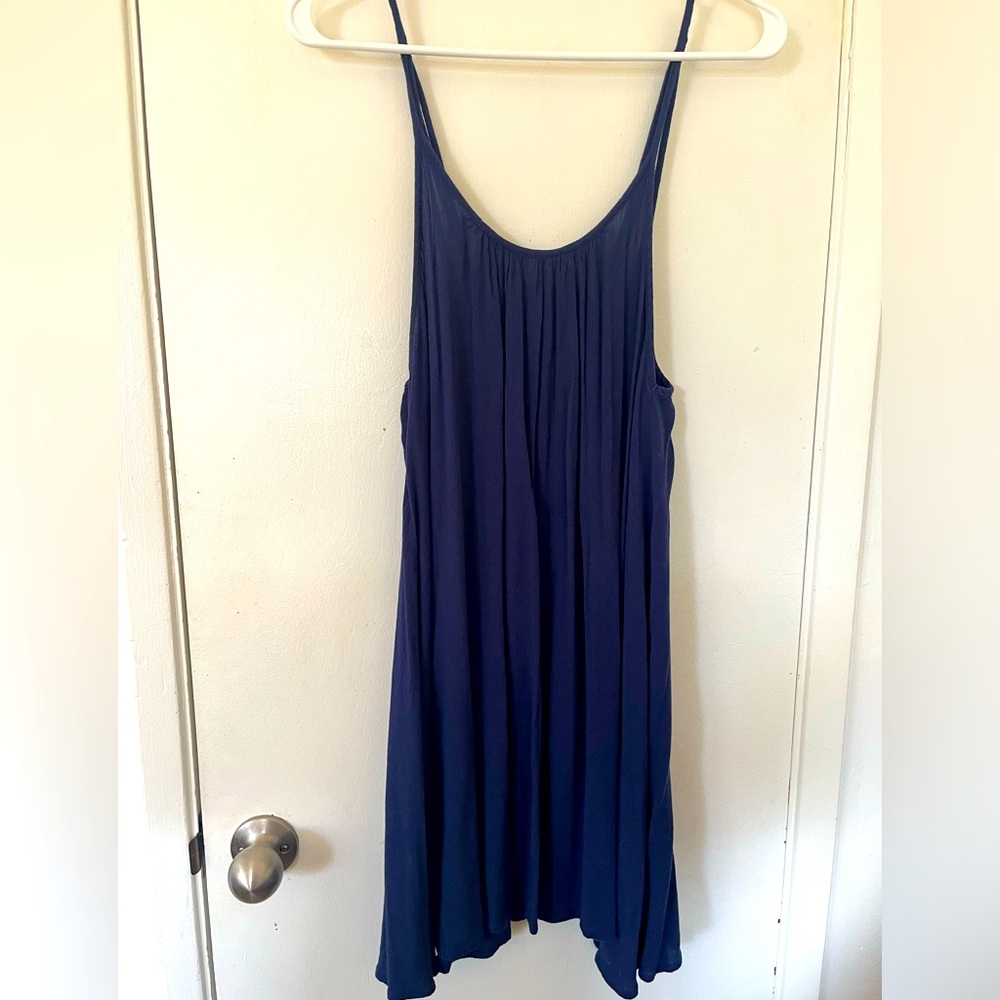 Roxy strappy mini dress navy
